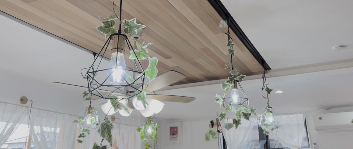 緑豊かな店内の写真